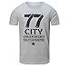 Produktbild ODRD Herren T-Shirts Frühling Sommer Männer Frühling Sommer Lässige Mode Grapheme Druck Oansatz Kurzarm T-Shirt Hemden Poloshirts Shirts Tops Langarmshirts Tee t Shirts Sport