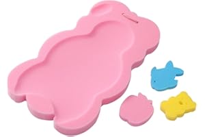 MEINDIN Tapis de bain en éponge pour bébé, tapis de bain antidérapant, tapis de bain pour nourrissons, coussin de bain pour nouveau-nés, tout-petits, siège pour soins de bébé, pour bébés âgés de 1 à 3 ans