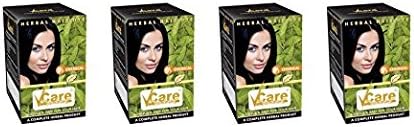 Vcare Herbal Hair Dye - A Complete Herbal Products - Unique &amp; Safe For Your Hair - 60g Pack of 4Vcare Herbal