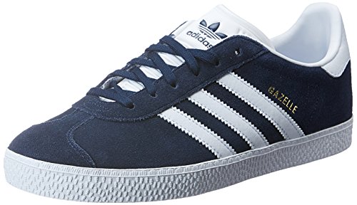 adidas - Gazelle, Zapatillas Unisex Niños, Azul (Collegiate Navy/Footwear White/Footwear White 0), 38 EU