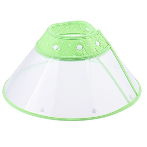 Elizabethan-Collar-with-Breathable-Soft-Edge-Plastic-Snap-Closure-for-Dogs-and-Cats