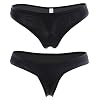 Closecret-Sexy-mutandine-femminili-di-cotone-pacchetto-di-5-pezzi-di-perizoma-nero