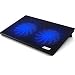 BUJIAN T102/BK 11-15.6" Laptop Cooling Pad Dual 6" Internal Copper-fans 1200rpm/each, Ultra Thin 1.5" Pad, Dual USB Port -2 Fans RS.2405.00
