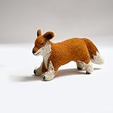 Hand Made Showpiece Felt Fox Soft plush Toy 3x8x4 (LWH) For Kids Home Decoration Party Decorative Office Décor Ideal For New Year Birthday Easter Gift (Multicolour)