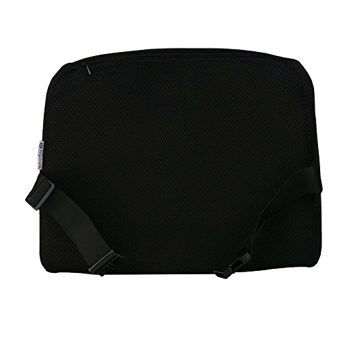 Ergotopia® Orthopädisches Rückenkissen | Ergonomisches Lendenkissen gegen Rückenschmerzen | Für eine optimale Körperhaltung (Schwarz) - 7