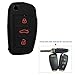 KMH Silicone Key Cover for Audi A4 Button Flip Key (Black with Red) RS.199.00