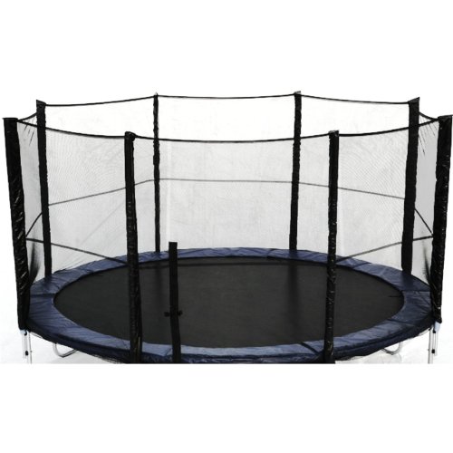 Preisvergleich Produktbild Trampolin Sicherheitsnetz 4,60m 15FT Ersatznetz für Trampolin mit 10 Stangen