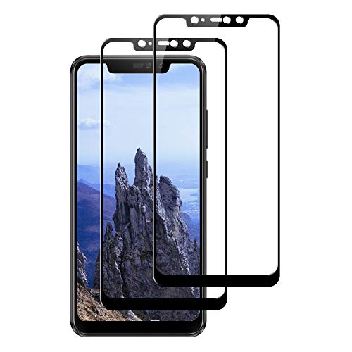 Enshant Cristal Templado Xiaomi redmi note 6 pro, Protector de Pantalla Xiaomi redmi note 6 pro[9H Dureza] [Anti-Scratch] Vidrio Templado Protector Pantalla Xiaomi redmi note 6 pro (2 Unidades, Negro)