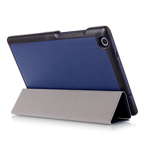 Lenovo Tab3 8 / Tab 2 A8-50 Hülle – Ultra Dünn und Leicht PU Leder Schutzhülle mit Standfunktion für Lenovo Tab 3 8 (TB3-850F / TB3-850M) / Tab 2 A8-50 8,0 Zoll Tablet, Dunkelblau - 7