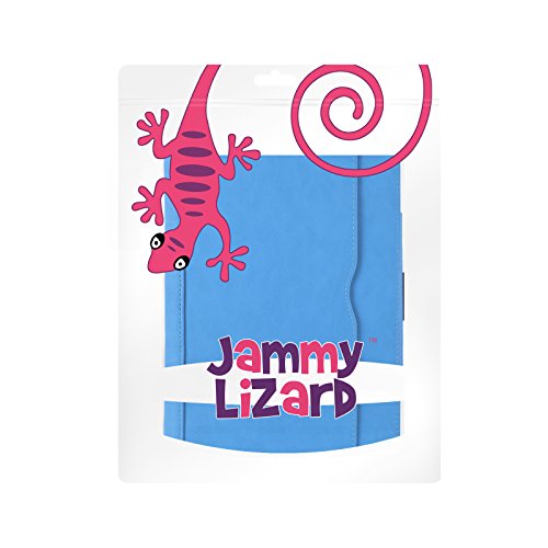 iPad Air, Air 2 & iPad 9.7″ 2017 Hülle – JAMMYLIZARD Ledertasche Smart Cover mit Standfuktion für iPad Air (5. & 6. Generation) & iPad 9.7″ 2017, BLAU & HONIG, [MIT STIFT & STIFT-HALTER] - 8