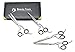 BeautyTrack® Professional Hairdressing Scissors Set Barber Hair Cutting Thinning Shears 5" Exclusive Online (Silver with Black Case)