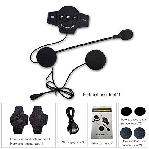 Preisvergleich Produktbild Bloomma Bluetooth Helm Headset Drahtloser Kopfhörer Motorradzubehör mit Kommunikationssystemen Motorrad Helm Kopfhörer