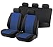 Produktbild Walser 12585 Autositzbezug Speed, schwarz blau, Komplett Set, seitenairbagtauglich, TÜV geprüft mit ABE