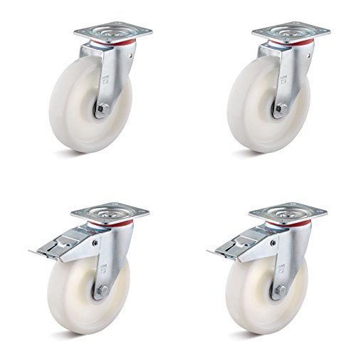Schwerlast Polyamid Lenkrollen für Transportgeräte 100 mm 4er Set