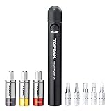 Die zwei wichtigsten Bits können zudem für schnellstmöglichen Zugriff und bequemen Transport im Griff des TorqBar verstaut werden