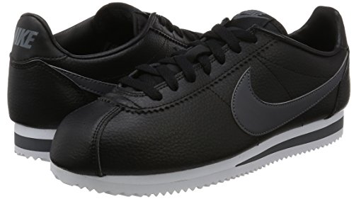Nike Classic Cortez Leather Mens Running Shoes Running Shoes Black