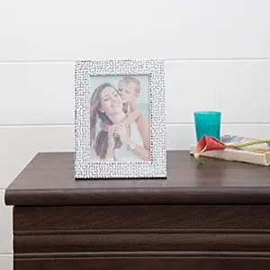 Home Centre Photomontage Mosaic Textured Photo Frame - Silver