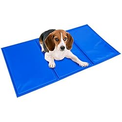BIGWING Style-Manta Refrigerante para Mascota Perro Gato Humano Alfombrilla Refrescante Impermeable Plegable Anti-suciedad Multi-uso 21,70 x 39,10 Pulgada