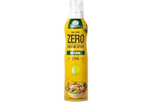 RABEKO PRODUCTS Spray para cocinar Rabeko Zero bajo en calorías | Naturales | 800 raciones, 2 kcal por pulverización | Spray para asar, asar y hornear | Sin aditivos, sin azúcar | 1 x 200ml