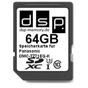 DSP Memory Z-4051557428256 64GB Ultra High Speed Speicherkarte für Panasonic DMC-TZ71EG-K Digital Kamera DSP Memory Z-4051557428256 64GB Ultra High Speed Speicherkarte für Panasonic DMC-TZ71EG-K Digital Kamera