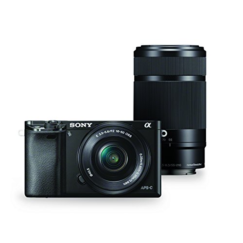 Sony Alpha a6000 Mirrorless Digital Camera 24.3MP with 55-210mm and 16-50mm Power Zoom Lenses - Amazon