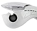 CoFashion Ceramic Lovely Dolphin Designed Portable Automatic Hair Roller Curling Iron Harmless to Hair Super Quiet Time-saving Curling Wand Marcel Iron Hair Styling Tool Beauty Barber Salon Studio Collection Valentine's day's Gift Exquisite Packaging Box(White)