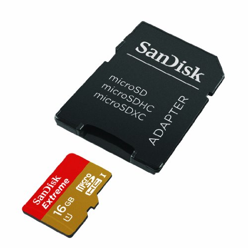 SanDisk Mobile Extreme microSDHC 16GB UHS-I Class 10 Speicherkarte + SD-Adapter + Rescue Pro Deluxe bis zu 45MB/s - 3