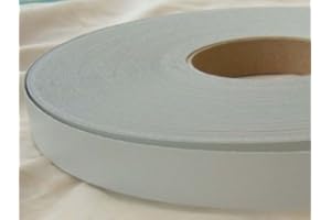 MELAMINE EDGING 22MM WIDE Pre Glued Iron on Light Grey Melamine Edging Tape 22mm wide x 10 Metres.