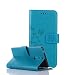 Produktbild Nokia 6 Hülle, Nokia 6 Schutzhülle, Alfort Carving Lederhülle Fashion Design Premium PU Leder Hohe Qualität Tasche Case Cover Kasten Abdeckung Wallet für Nokia 6 5.5" Smartphone Funktion Standfunktion Unterstützte Telefone und Magnetverschluss mit Schmetterling ( Blau )