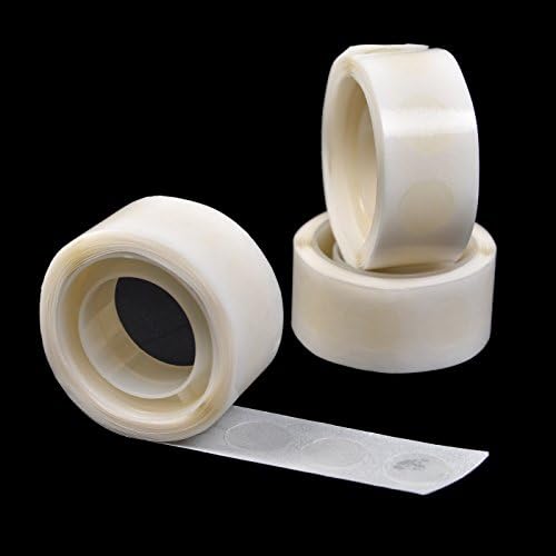 Yolito 1000 Pieces Balloon Dots Double Sided Dots Adhesive Tape for Wedding Or Party, 10 Rolls (100 Pieces Each Rolls)