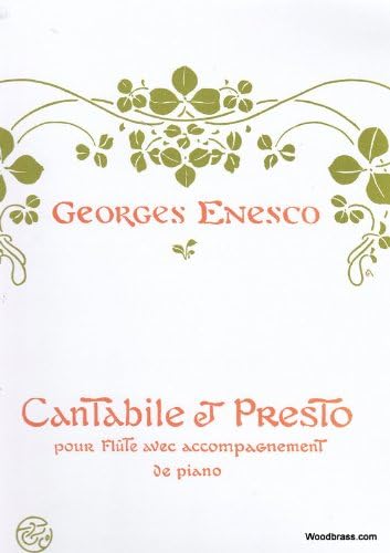 ENOCH ENESCO GEORGES - CANTABILE & PRESTO - FLUTE ET PIANO Classical sheets Transverse Flute