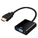Produktbild SEGURO HDMI auf VGA kabel Adapter 1080P HDTV Aktiv Audio Übertragung Konverterkabel unterstützt für PC Laptop, Chromebook, Raspberry Pi Schwarz