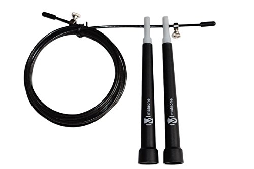 MataOne - Profi Springseil - Double Unders - Ideal für Boxen, MMA, Faszien Training, CrossFit, Fitness INKLUSIVE Transporttasche und Trainingsplan