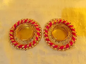 Entice Handmade Bangle Tea Light Diya Candle Holder for Diwali Decoration & Home Decoration 3, Pack of 2