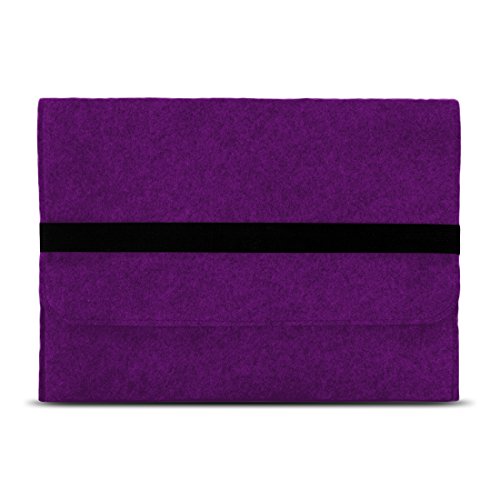 Tasche Hülle für Lenovo Yoga 900 / 900 S / 910 / 510S / 520 / 710S / 720 Filz Sleeve Schutzhülle Tablet Case Cover Notebook Bag aus strapazierfähigem Filz in verschiedenen Farben mit Innentaschen und sicheren Verschluss von NAUC® , Farben:Lila - 3