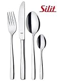 Inhalt: 24-teilig für sechs Personen: je sechs Gabeln, Tafelmesser, Löffel und Tee-/ Kaffeelöffel - Artikelnummer: 2145232483