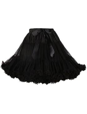 AMORETU Damen Ballett 50s Retro Underskirt Unterrock Petticoat Dancing Rock Tutu