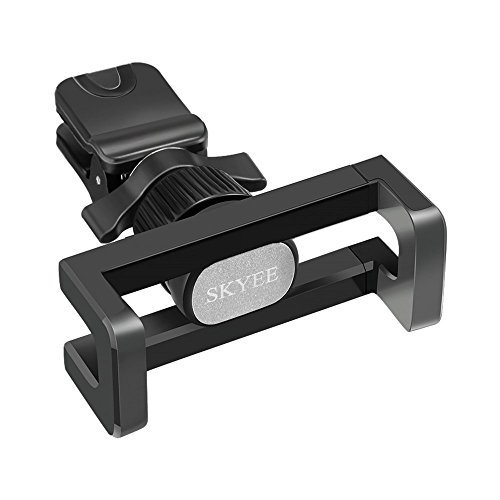 SKYEE Supporto Auto Smartphone Con Pinza, Universale Porta Cellulare Auto fissa sui Bocchette d'Aria con Rotazione di 360 Gradi Supporto Telefono Auto per iPhone X/8/8 Plus, Samsung S8 ecc