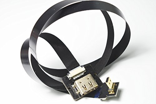Neue schwarze FPV HDMI Kabel Micro Schnittstelle zu Standard-weiblich für GH4 BMPCC A5000 A6000 A7S A7R 90 Grad DJI 50CM - 6