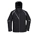 Produktbild Wasserdichte Arbeitsjacke, Waterproof Windjacke, Softshell Micro-Fleece Futter – abnehmbare Kaputze – Für Mann und Frau – Schwarz - L