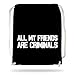Produktbild All my friends are Criminals Gymsack Black Certified Freak