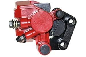 CITOMERX Bremssattel 1 Kolben vorne Rot - kompatibel mit China Roller 1E40QMB,Baotian Keeway, Rex,Benzhou,CPI,Huatian,Jmstar,Tank,Sukida,Xinling,Tauris,TNG,Rieju
