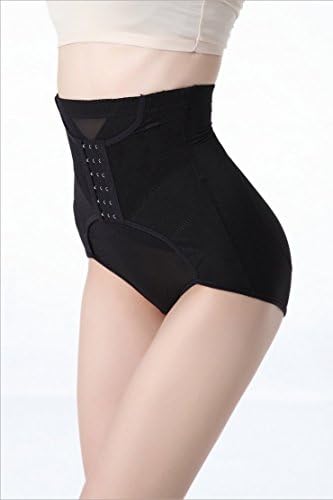 Aigori Women's High Waist Brief Panties Waist Cincher Girdle Belly Trainer Corset Body Shapewear panty For Postpartum Recovery (black, XXL)