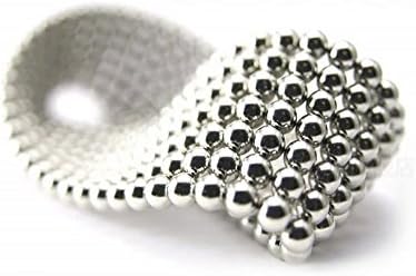 A Set of (216 Packs) Stainless Steel Metal Ball DIY Sculpture Free Creation And Combination of Magic Cube (5mm)