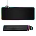 Produktbild RGB-Gaming-Mauspad Groß, Aurtec Übergroße Leuchtende Erweiterte Mausmatte, Erweiterte USB-HUB-Computer-Tastatur mit Tastatur, rutschfeste Gummibasis, 11 RGB-Beleuchtungsmodi, 31,5X 11,8X0,16 Zoll