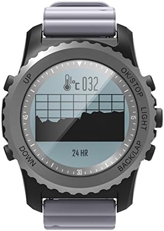 OOZIMO GPS Outdoor Watch Adventurer Running Watches Includes Compass/Barometer/Thermometer Functions For Triathlon Climbing Hiking,Gray