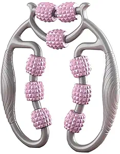 AP & ZP Circular Leg Clamps-360 ? 9 Wheels Muscle Roller Massager Muscle Roller for Leg Neck Hand Arm Muscle Relax Massager Indoor Sports Yoga Bodybuilding Equipment