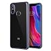 Produktbild Mylboo Xiaomi Mi 8 Hülle, Klar Slim Fit TPU Stoßfängerabdeckung, 2-in-1 Flexible TPU Stoßkante + Starres PC Rückwandgehäuse [Stoßfest] [Anti-Rutsch] [Anti-Scratch] Für Xiaomi Mi 8 (Blau)