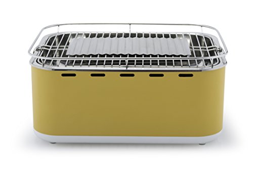 Barbecook rauchfreier Holzkohlegrill / Tischgrill Carlo mit Tragetasche, gelb, 43,5 x 33,5 x 20,5 cm, 2235925000 - 2