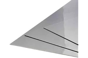 The Mesh Company Magnetic Stainless Steel Sheet 430 | Premium SS430 Sheet Metal in Various Thicknesses (0.5mm - 2.5mm) (1.2mm Thick 500 x 500mm Sheet)